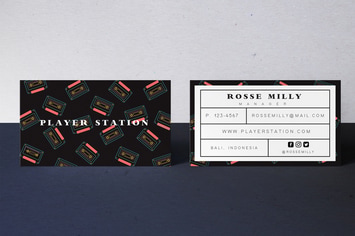 Player Station Business Card