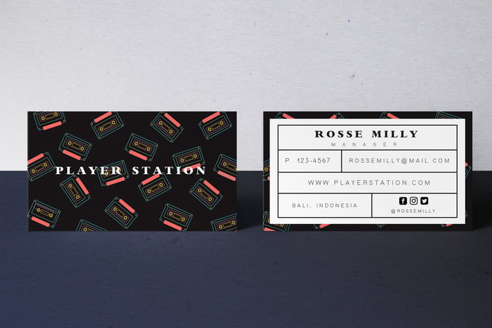 Player Station Business Card