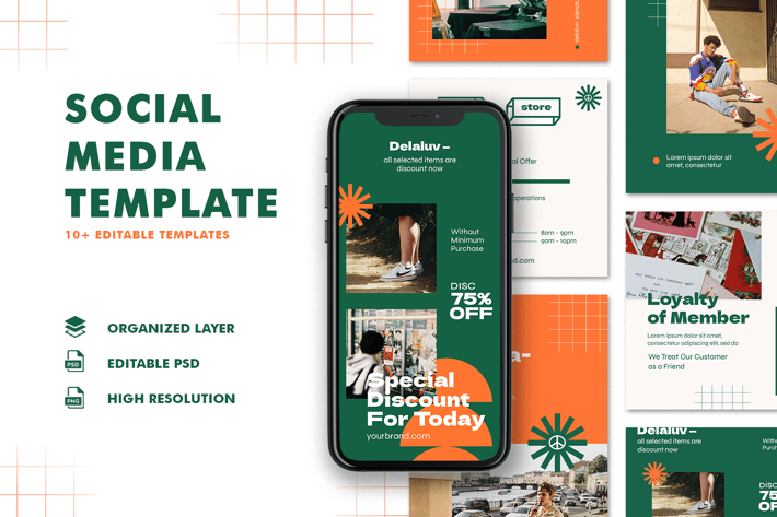 Instagram Templates - Delaluv