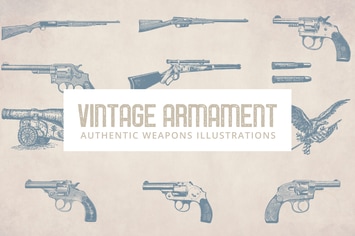 Vintage Armament Illustrations