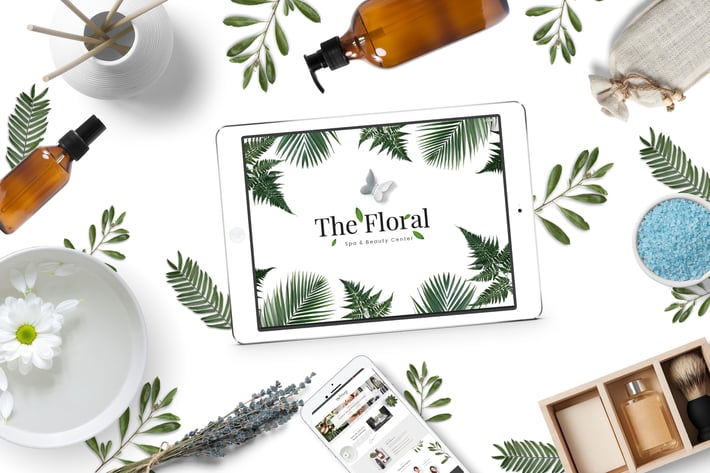 Floral - Spa and Beauty PSD Template