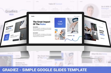 Gradiez - Simple Google Slides Template