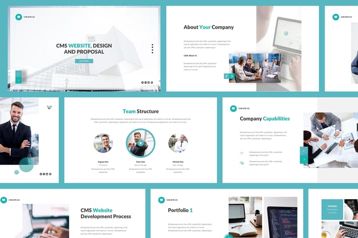 CMS Website Design And Proposal Powerpoint