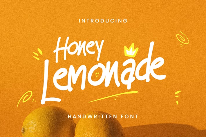 Honey Lemonade -  Handwriting Font