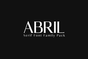 Abril Serif Font Family Pack