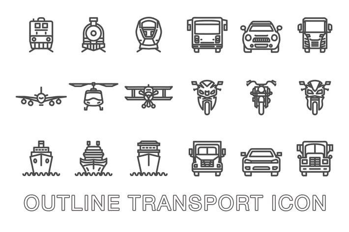 Transportation Linear Icon