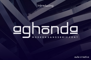 Aghonda Unique and Modern Typeface