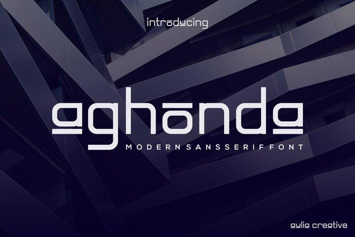 Aghonda Unique and Modern Typeface