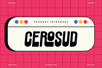 Cerosud - Retro & Groovy Font