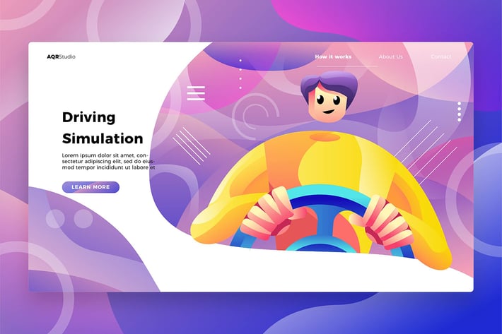 Drive Sim - Banner & Landing Page
