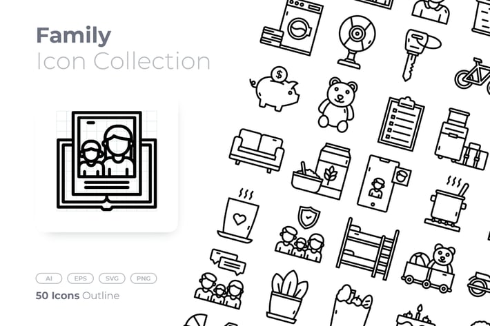 Family Outline Icon