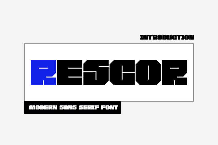 Rescor - Heavy Bold Font