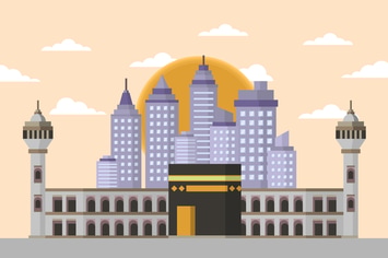 Kaaba Mecca - Building & Landscape Illustration
