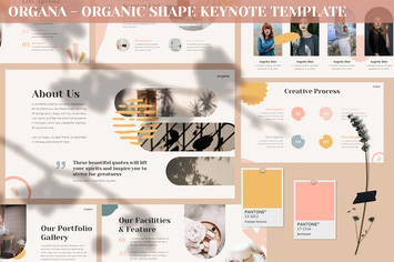 Organa - Organic Shape Keynote Template