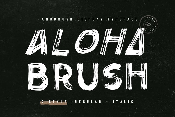 Aloha Brush - Logo font