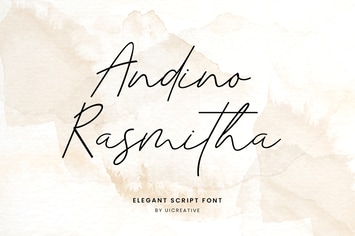 Andino Rasmitha Signature Font