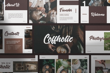 Coffholic Brand Coffee Keynote