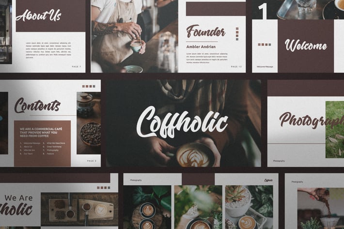Coffholic Brand Coffee Keynote