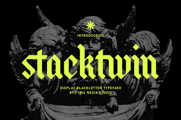 Stackwin - Display Gothic Blackletter Typeface