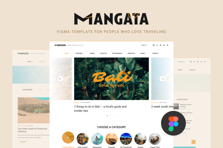 Mangata — Traveler Blog Template