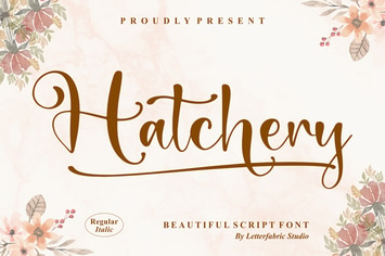 Hatchery Beautiful Script Font