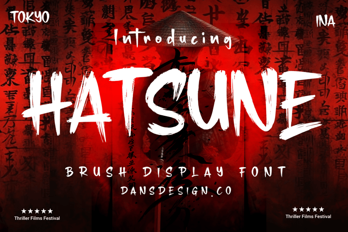 Hatsune Brush Display Font