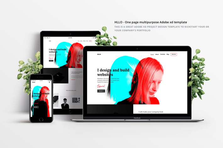 Hllo - XD Multipurpose Landing Page design