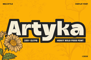 Artyka - Heavy Bold Food Font
