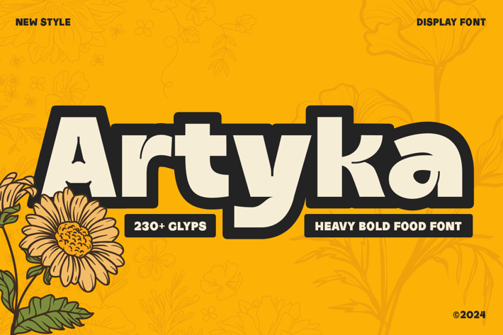 Artyka - Heavy Bold Food Font
