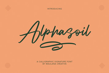 Alphasoil Signature Font