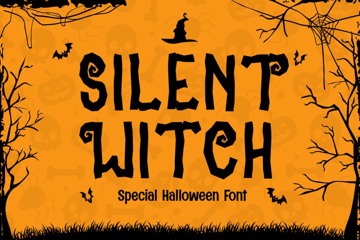 Silent Witch - a Special Halloween Season Font