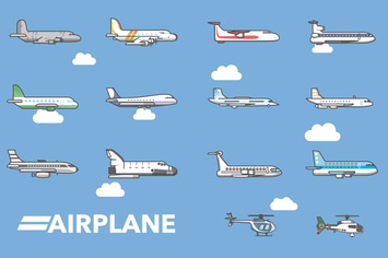 Airplane & Helicopter Icon
