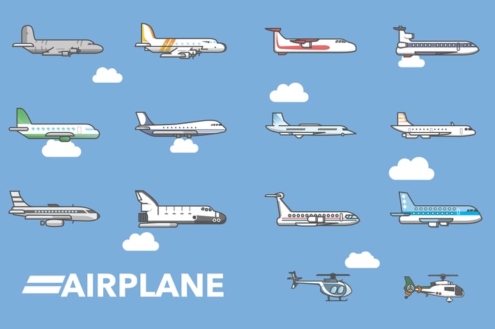 Airplane & Helicopter Icon