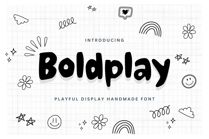 Boldplay - Playful Display Handmade Font