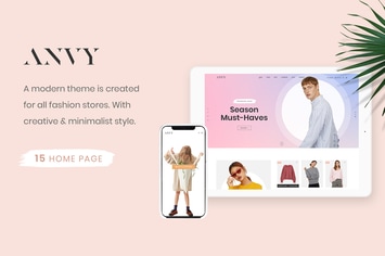 Anvy - Clean, Minimal Shop PSD Template