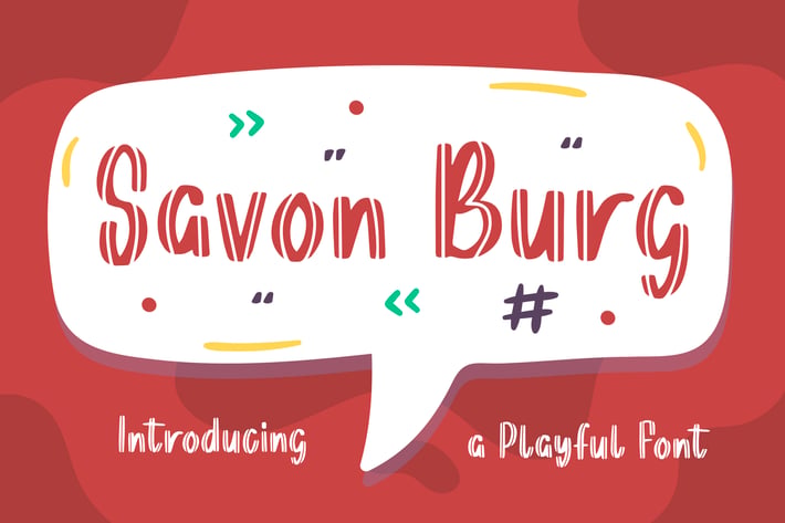 Savon Burg - Playful Display Font