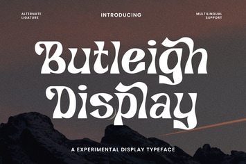 Butleigh - Experimental Font