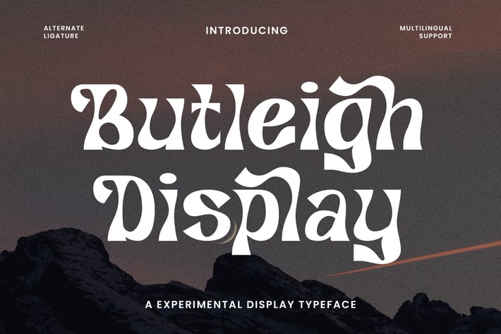 Butleigh - Experimental Font