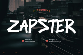 Zapster Creative Brush Font