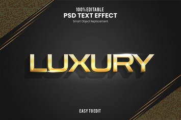 Luxury - Elegant 3D PSD Text Effect 