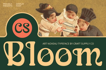 CS Bloom – Art Nouveau Font