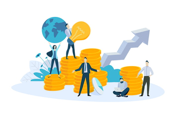 Creative flat design business concept
