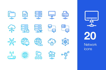 20 Network icons