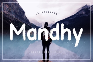 Mandhy Brush Sans Advertisement Font