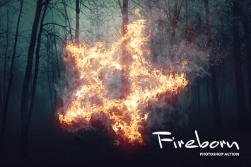 Fireborn CS4+ Photoshop Action