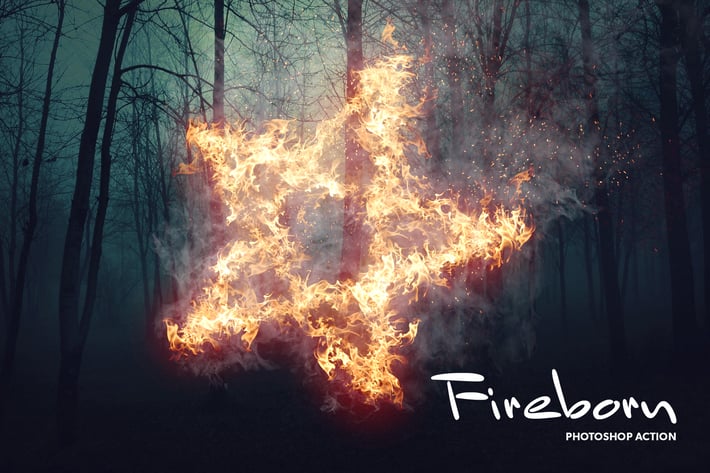 Fireborn CS4+ Photoshop Action