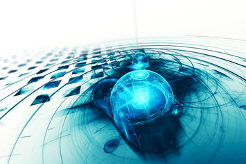 High tech abstract fractal background