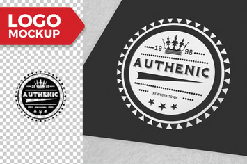 The Clean White Logo Mock-UP