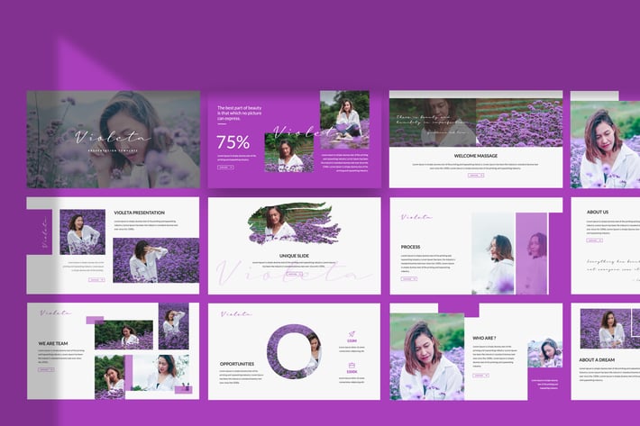 Violeta Powerpoint Template