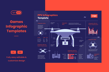 Infographic Template for Esport, FPV & Online Game